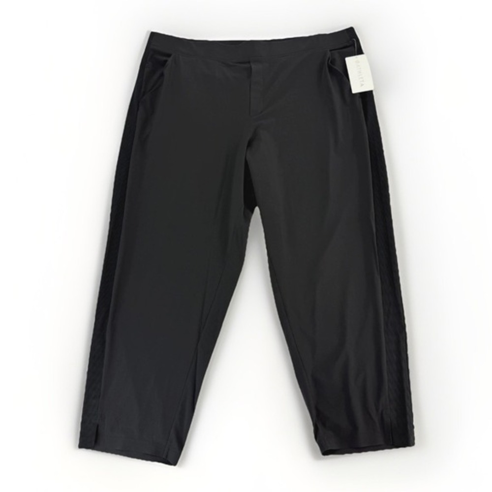 Athleta NWT Brooklyn Ankle Pant Black Plus Sz 24 Pull On Active Lightweight City - Picture 5 of 16